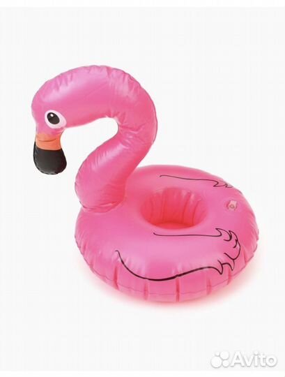 Надувной фламинго подстаканник