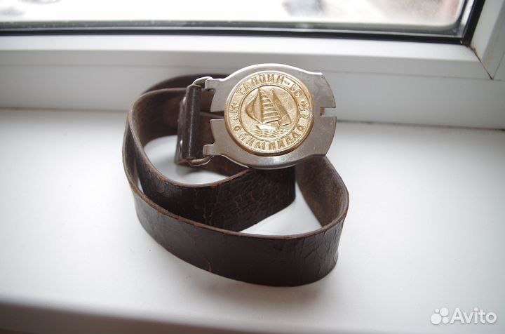Кожаный Ремень Бляшка Олимпиада Таллин-80 СССР