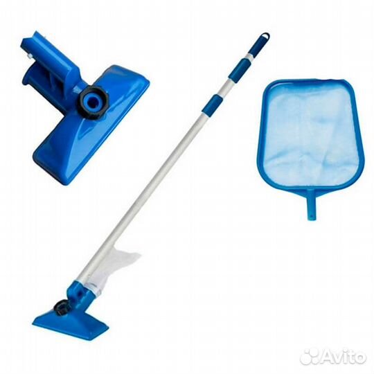 Набор для очистки бассейнов (сачок-скиммер,вакуумн