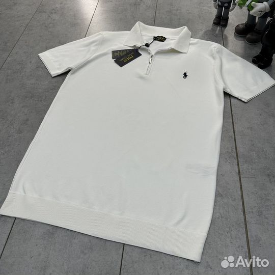 Футболка поло Ralph Lauren воротник на замке