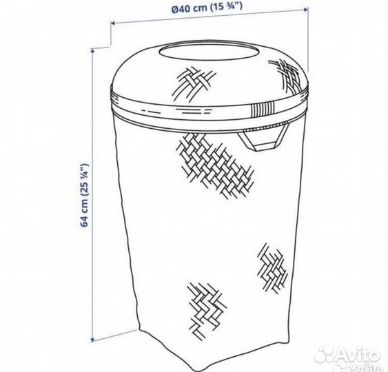 Корзина для белья Салудинг икея