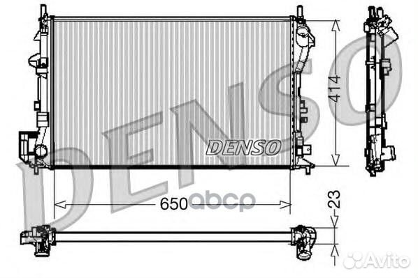 Радиатор 650x414 hyundai Grand Santa Fe, opel
