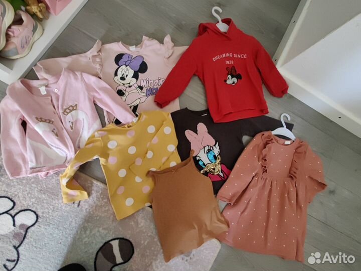 Вещи фирменные для девочки 92 98 hm zara
