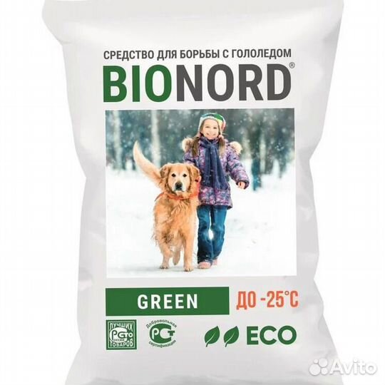 Противогололедный реагент Bionord Green