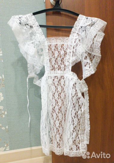 Школьный фартук, кружевной