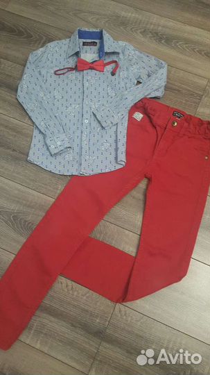 Комплект рубашка и брюки р.140