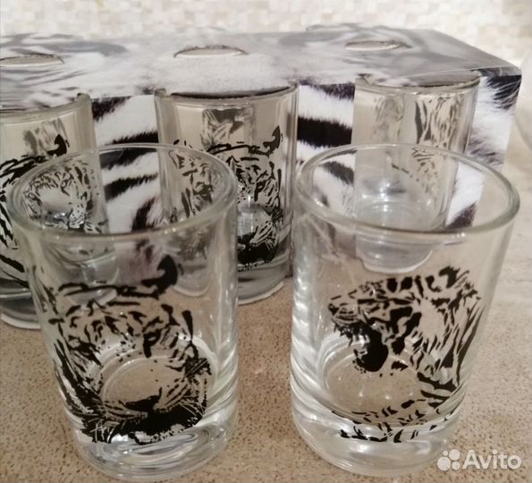 Набор стопки для водки Тигр