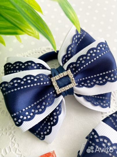 Школьные бантики ручной работы
