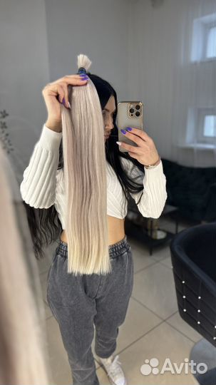 Волосы для наращивания блонд