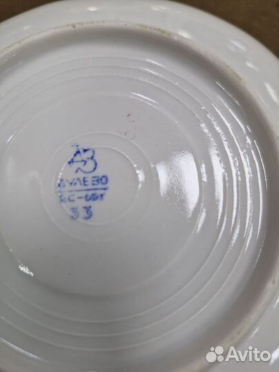 Чайная пара Дулево Сирень 1960