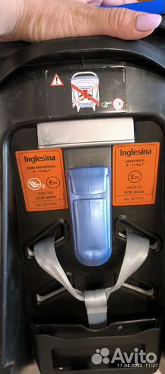 Автолюлька Inglesina с базой.Состояние на 5