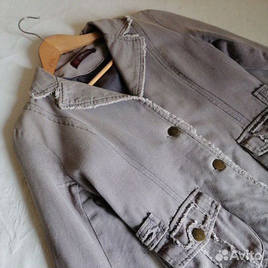 Куртка пиджак джинсовая 46рр