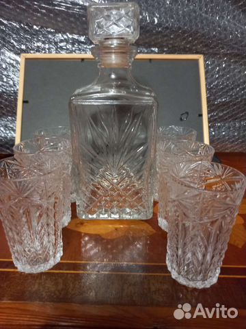 Графин и стаканчики хрустальный СССР
