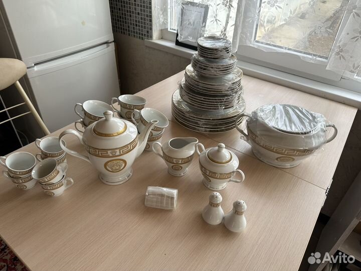 Столовый сервиз Da Vinci Nero Black (57предметов)