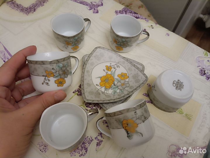 Кофейные чашки yamasen gold collection 6шт