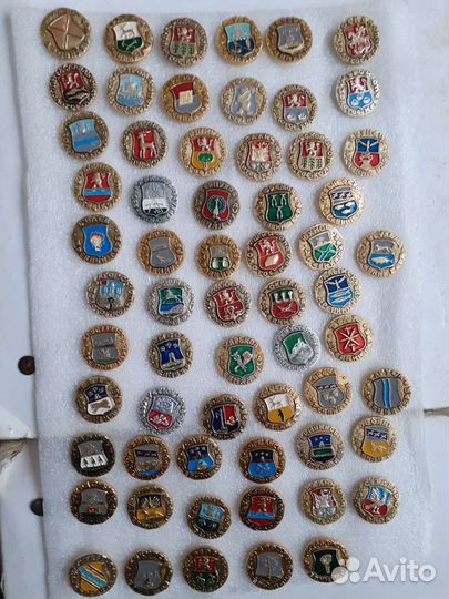 Значки гербы городов