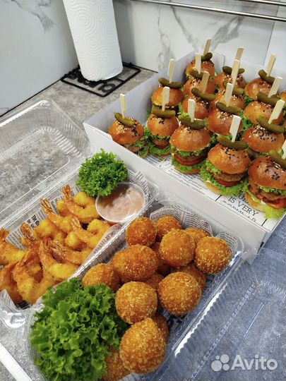 Кейтеринг фуршет закуски гастробоксы