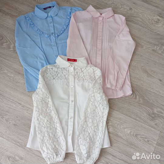 Блузка школьная р.128