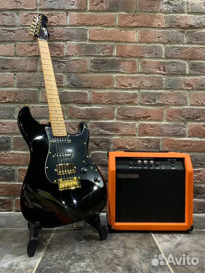 Электрогитара Jet JS-400 Gold с Комбоусилителем