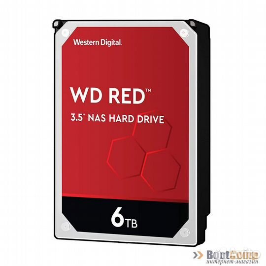 Жесткий диск 6000Gb (6TB) WD Caviar Red WD60efax