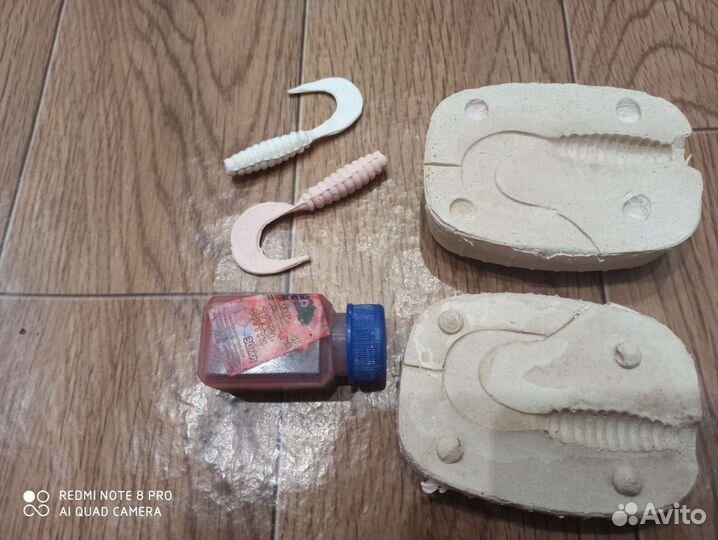 Форма для изготовления силиконовых приманок