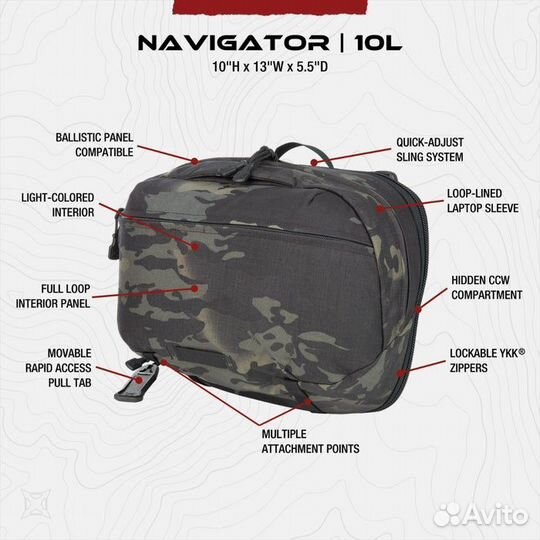 Сумка Vertx Navigator Sling Bag Black MC