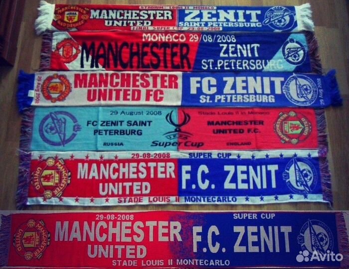 Матчевые шарфы фк Зенит Санкт-Петербург