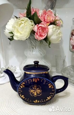 Посуда СССР Чайник Заварочный Кобальт