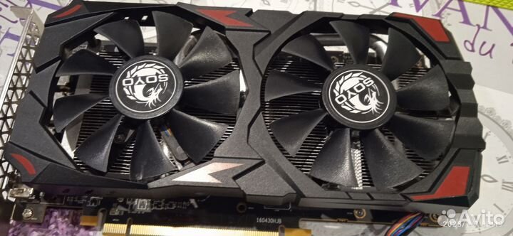 Видеокарта Rx 580 8gb 2048sp нерабочая