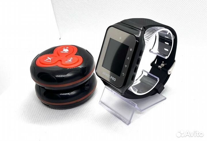 Кнопка вызова официанта с часами для кафе, баров