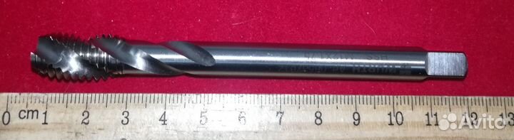 Метчик М12х(1,75) DIN 376 HSS винтовой