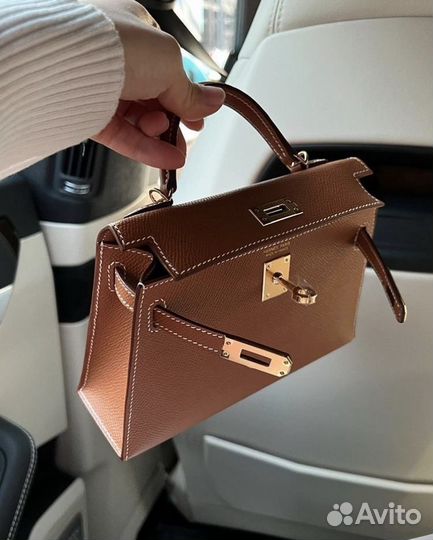 Hermes Kelly 22 см натуральная кожа