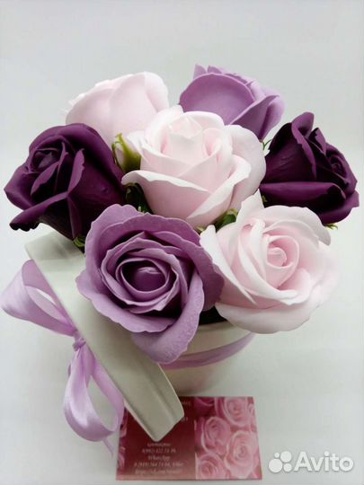 Розы из мыла