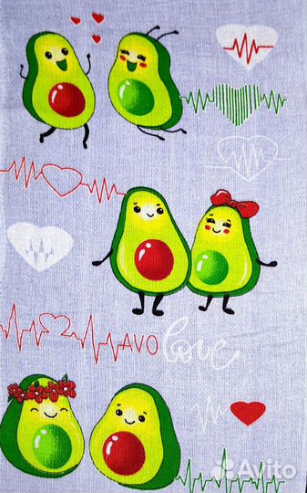 Кухонные полотенца с авокадо