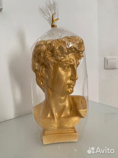 Гипсовая голова давида свеча