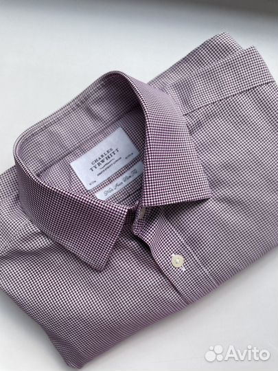 Рубашка Charles Tyrwhitt запонки L(50) Slim 16/41