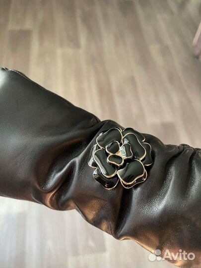 Перчатки женские кожаные новые 7