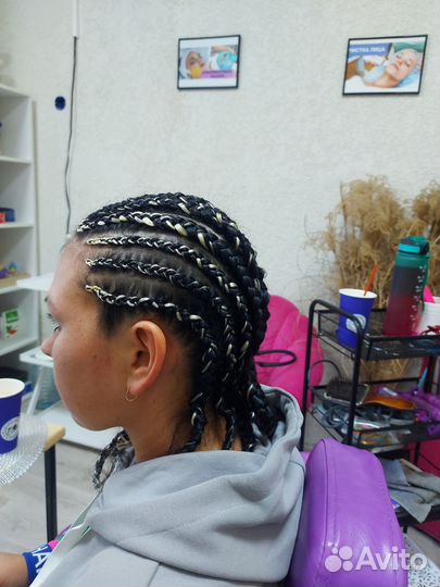 Наращивание волос на косички