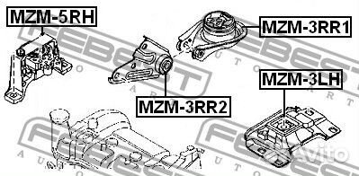 Подушка двигателя правая (гидравлическая)