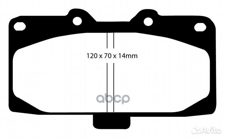 Накладки тормозные DP21200 EBC Brakes