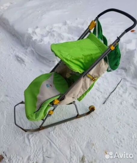 Детские санки коляска