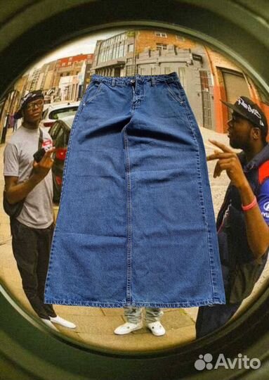 Мега широкие джинсы sk8