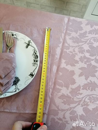 Скатерть столовая и салфетки цвета 