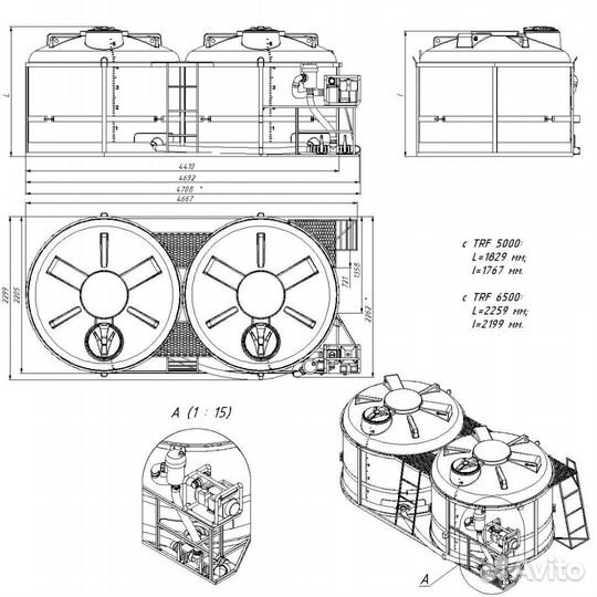 Емкости кас, Растворный узел для кас