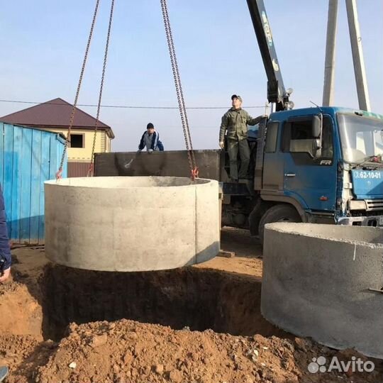 Кольца бетонные, крышки, днища, доборные элементы