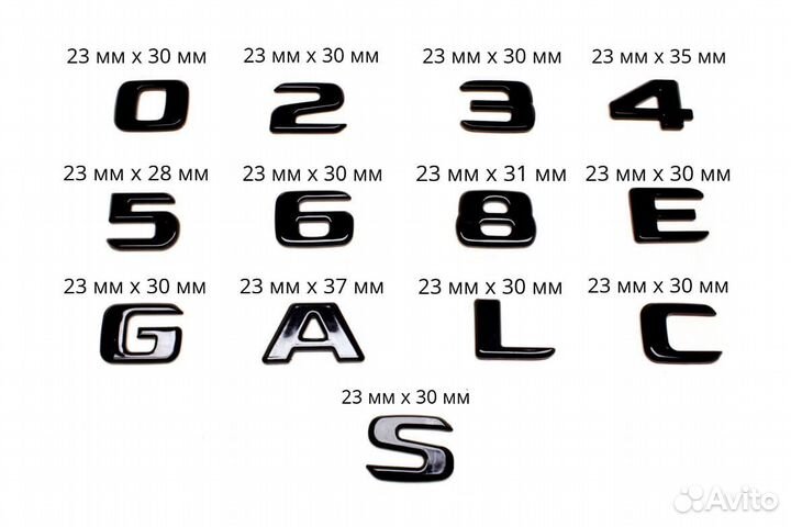 Комплект: шильдик Mercedes GLE450 + 4matic черный