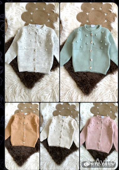 Кофта zara для девочки теплая 110