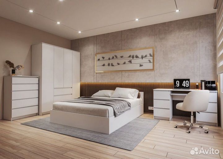 Тумба тв Охта 1200.1 Дуб вотан/белый