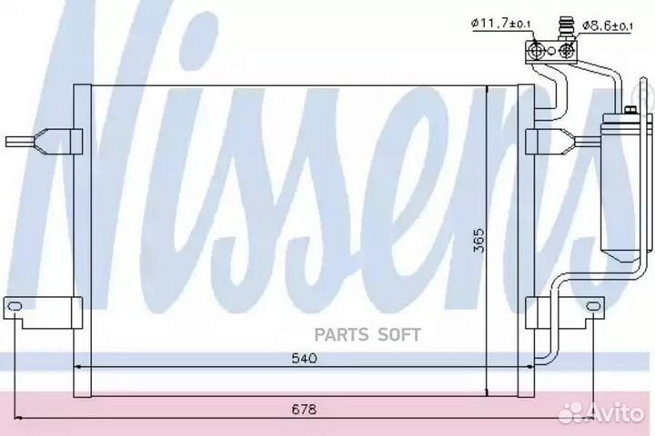 Радиатор кондиционера opel meriva (2003) 1.7 DTI