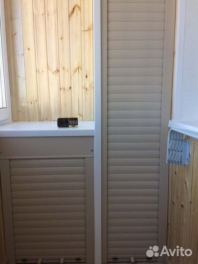 Шкаф с рольставнями на балкон по вашим размерам